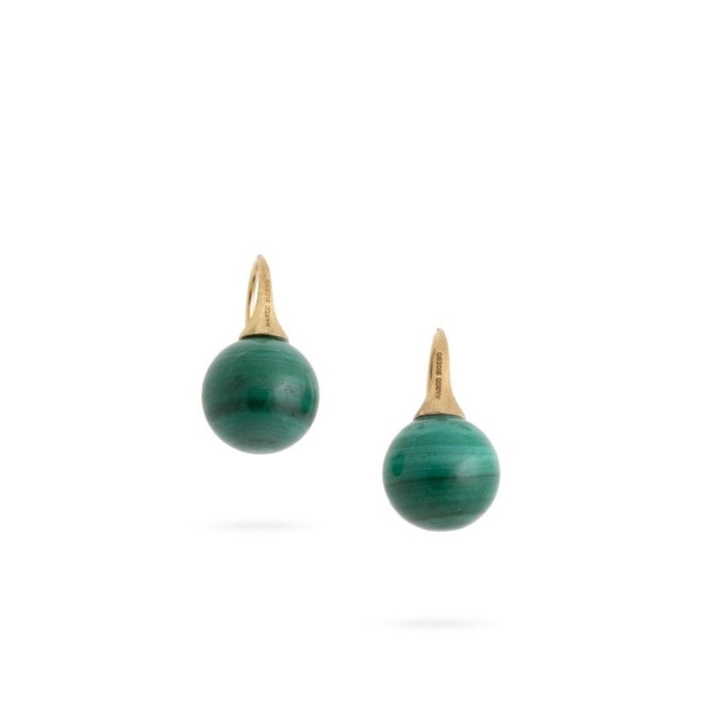 Marco Bicego 18K Yellow Gold and Malachite Earrings